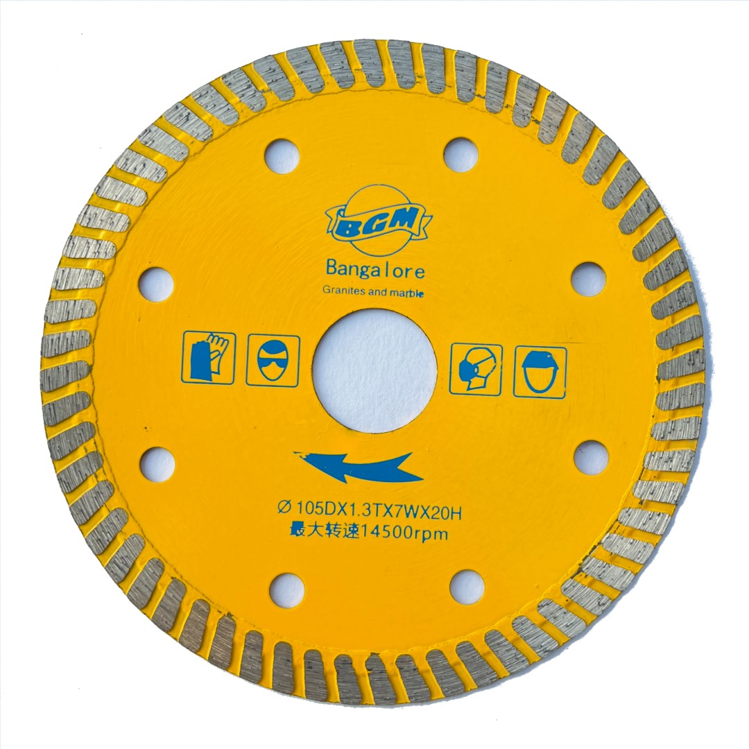 4 inch Orange Turbo stone Cutting Blade