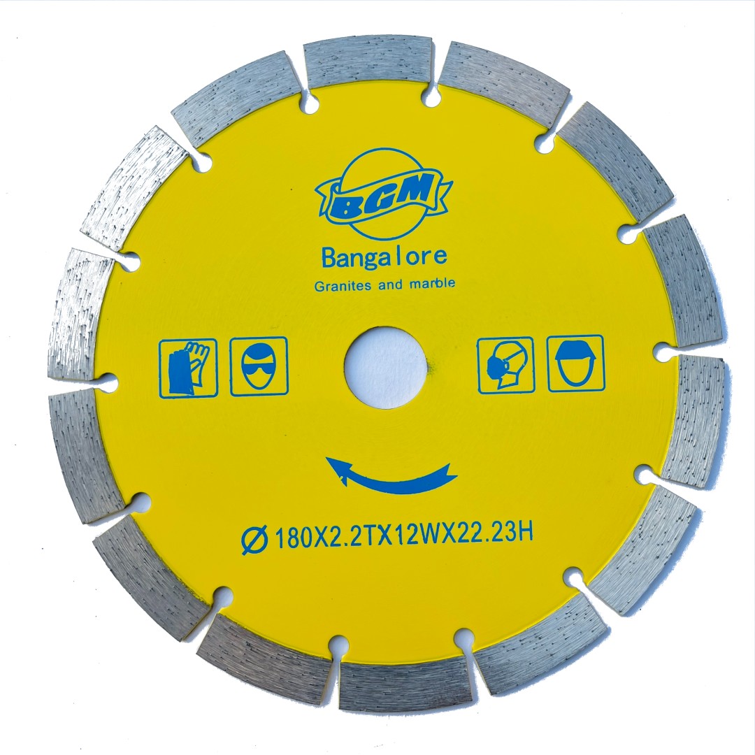 7 inch Yellow Stone Cutting Blade